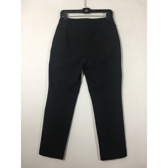 H&M Pants Womens 6 Dress Pants Trouser Slit Sides Pockets Ankle Length Black - Picture 5 of 13